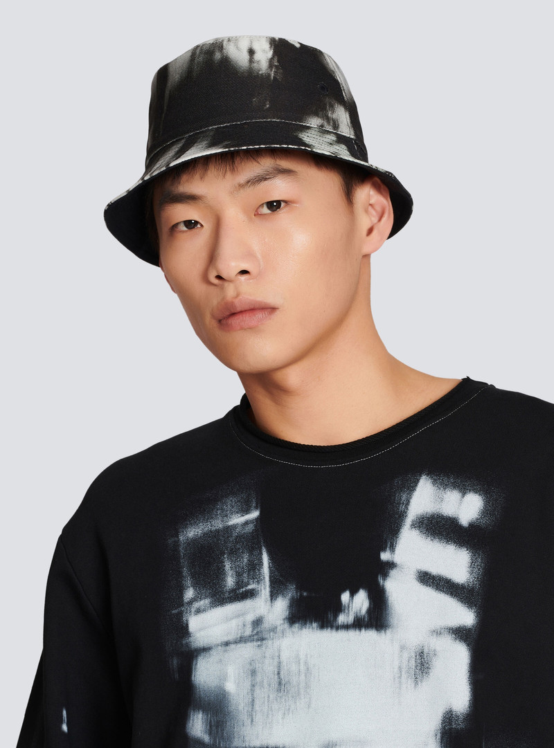 Balmain Printed cotton bucket hat outlook