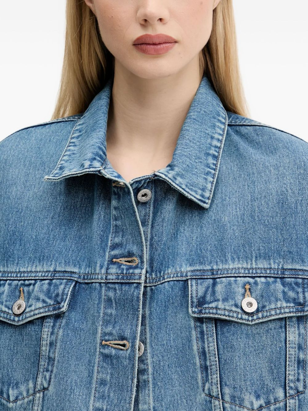 heart-logo denim jacket - 4