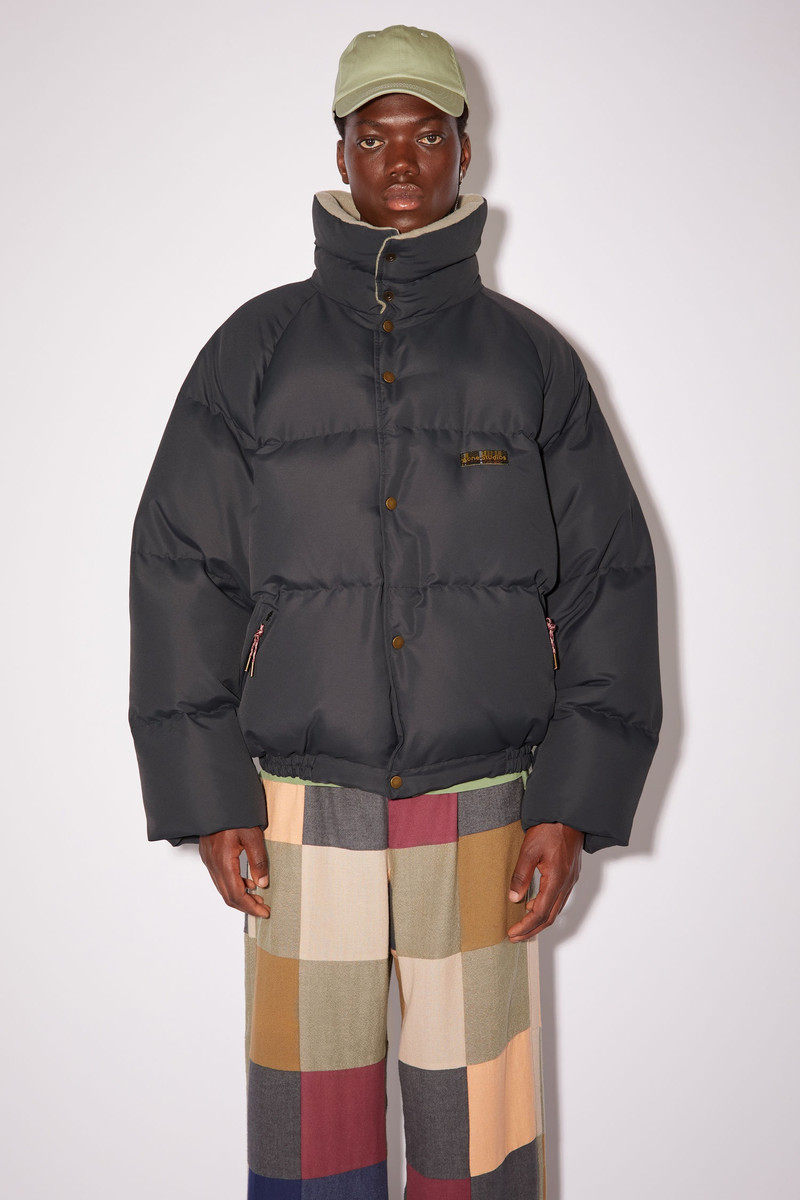 Acne Studios Down puffer jacket - Charcoal Grey | REVERSIBLE