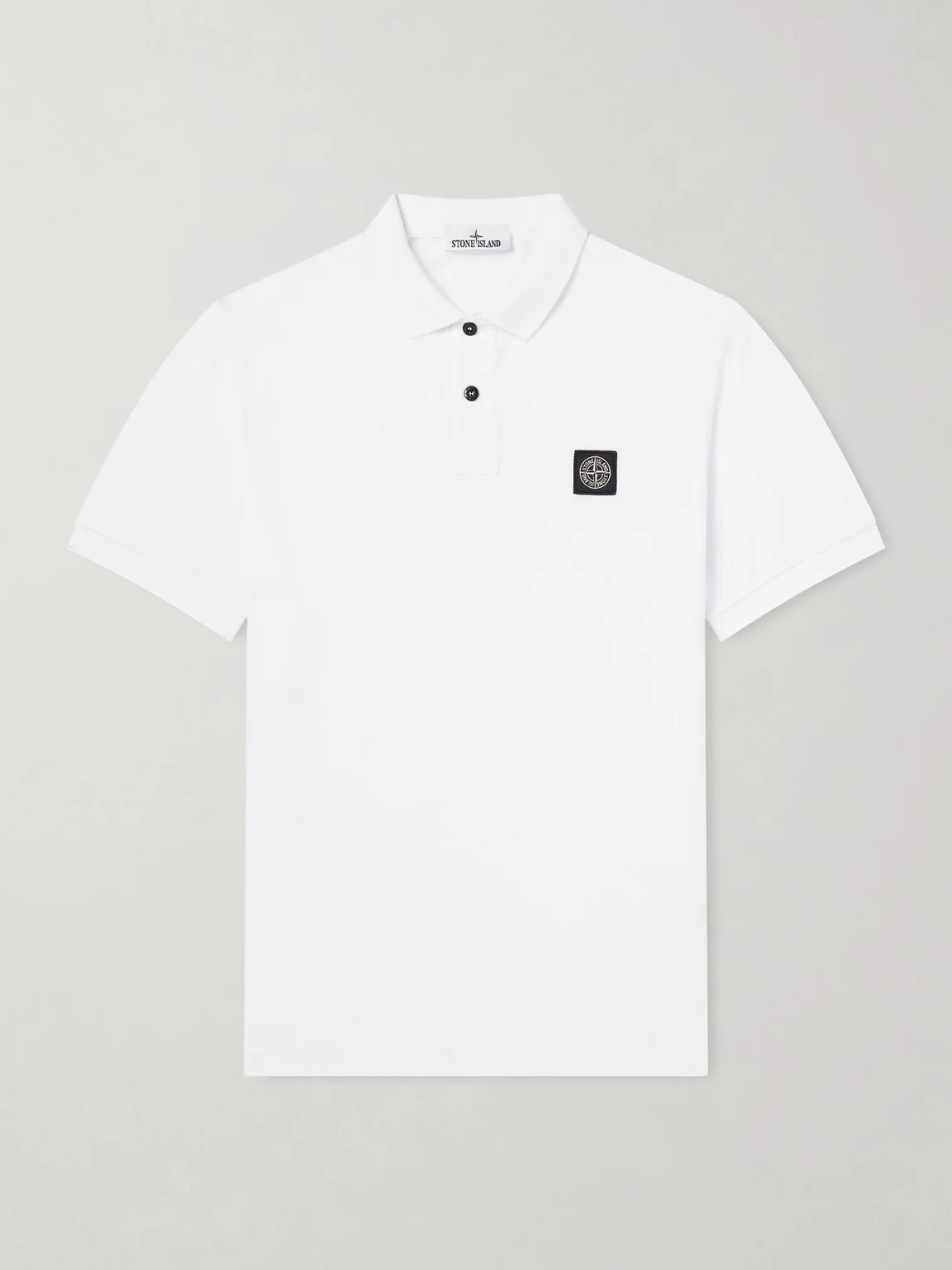 Stretch Cotton-Blend Piqué Polo Shirt - 1