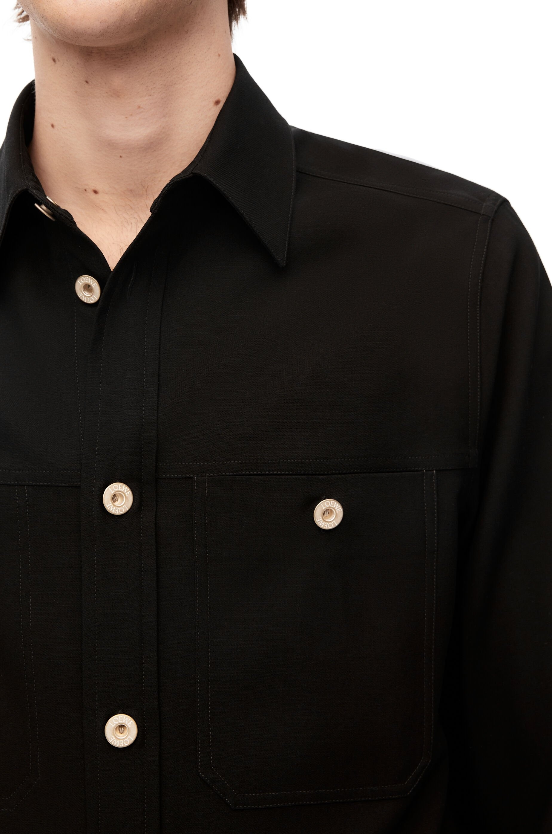 Overshirt in wool - 5