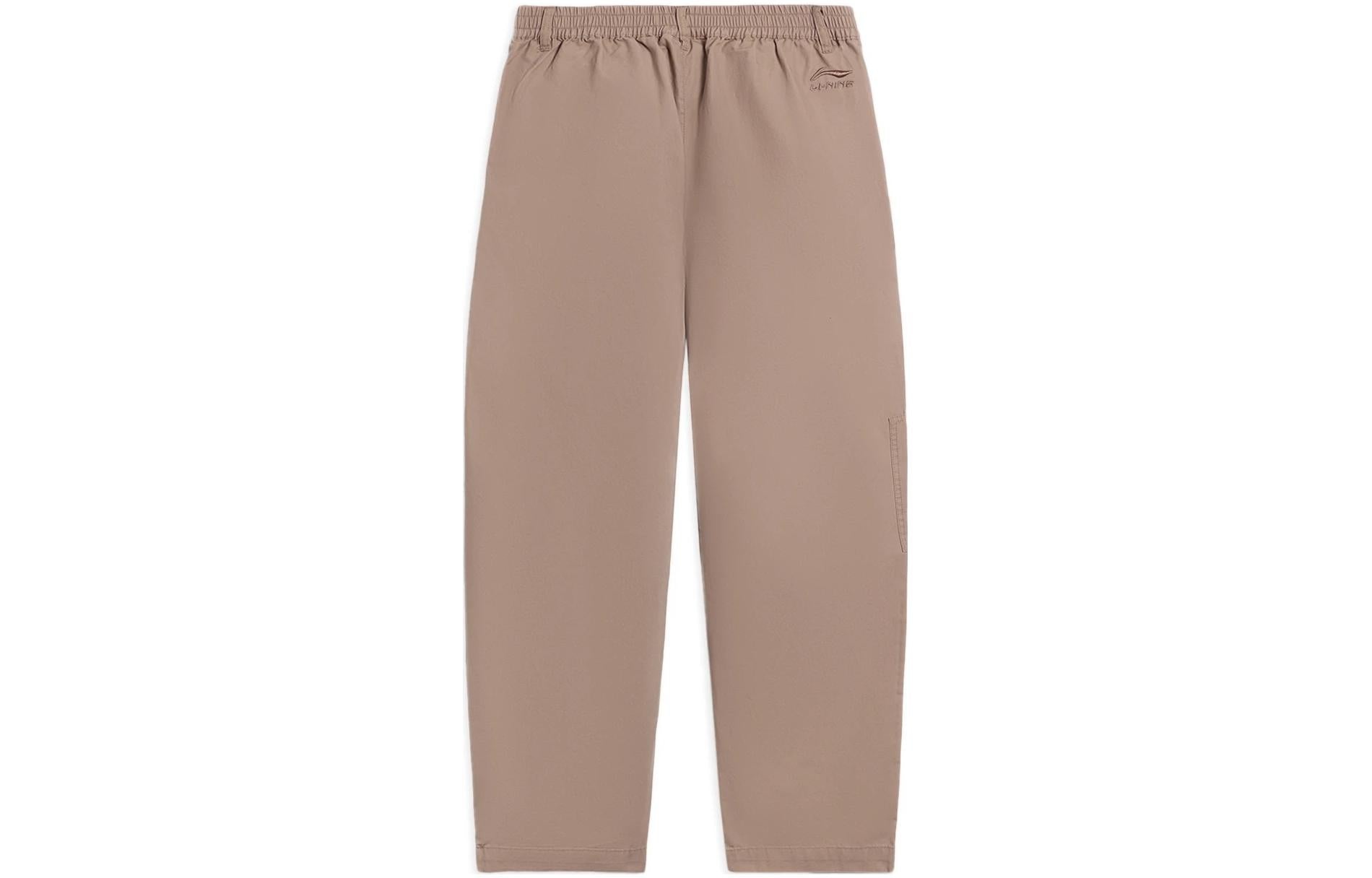 Li-Ning Counterflow Logo Straight Pants 'Brown' AKXS843-2 - 2
