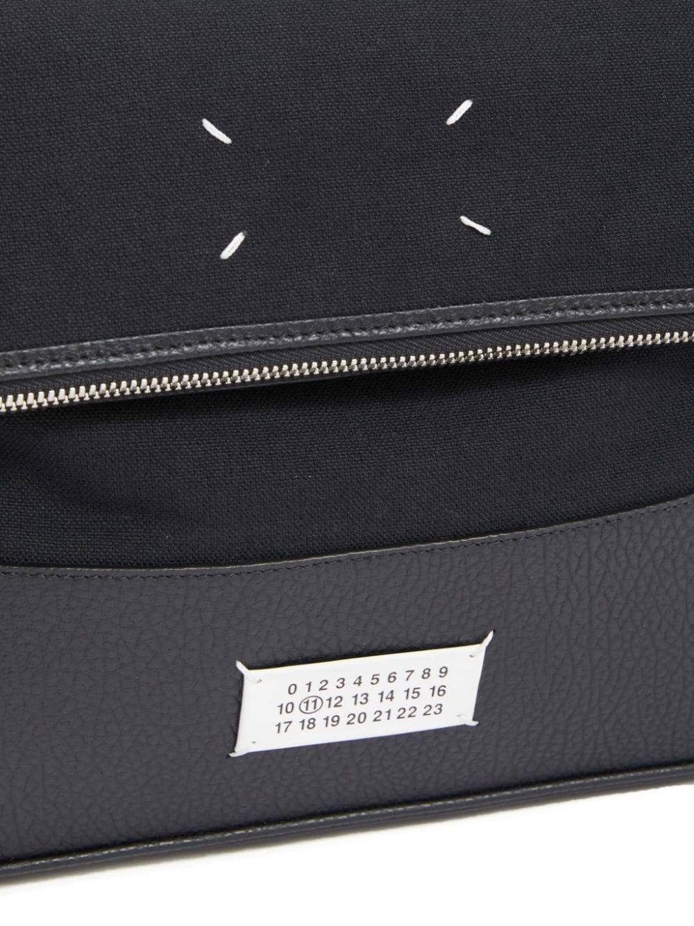 numbers-motif messenger bag - 6
