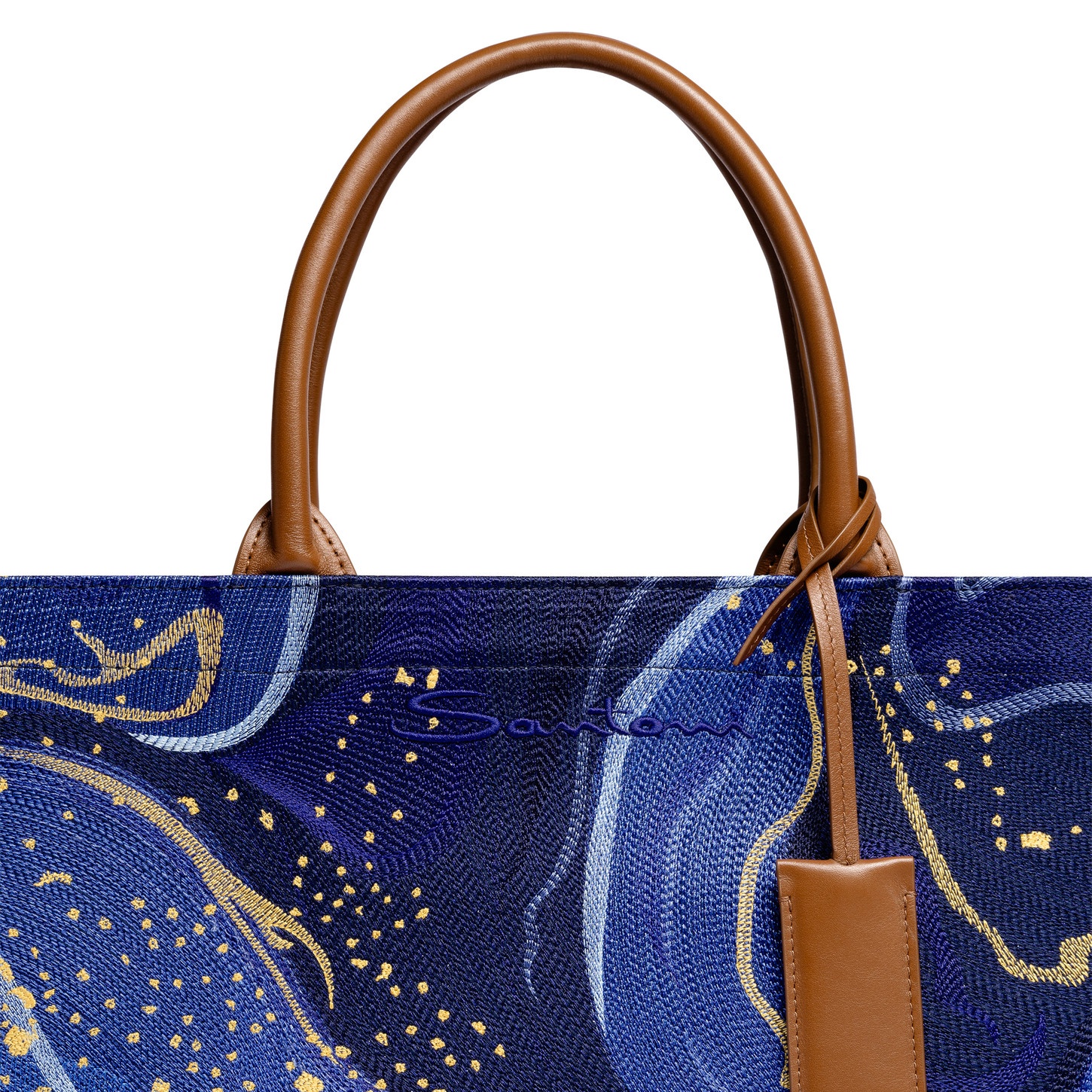 Cosmo embroidered fabric handbag - 6