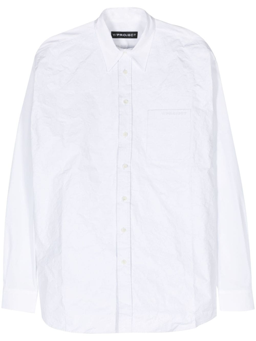 Scrunched cotton shirt - 1