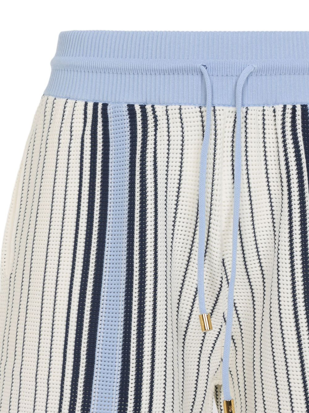 striped knit deck shorts - 3