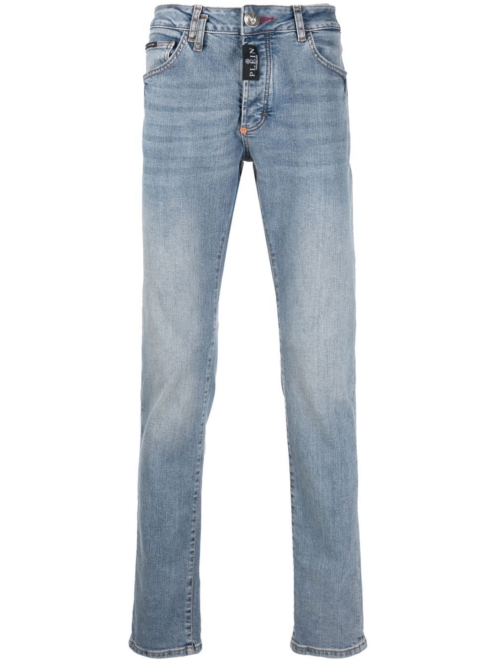 straight-cut denim jeans - 1