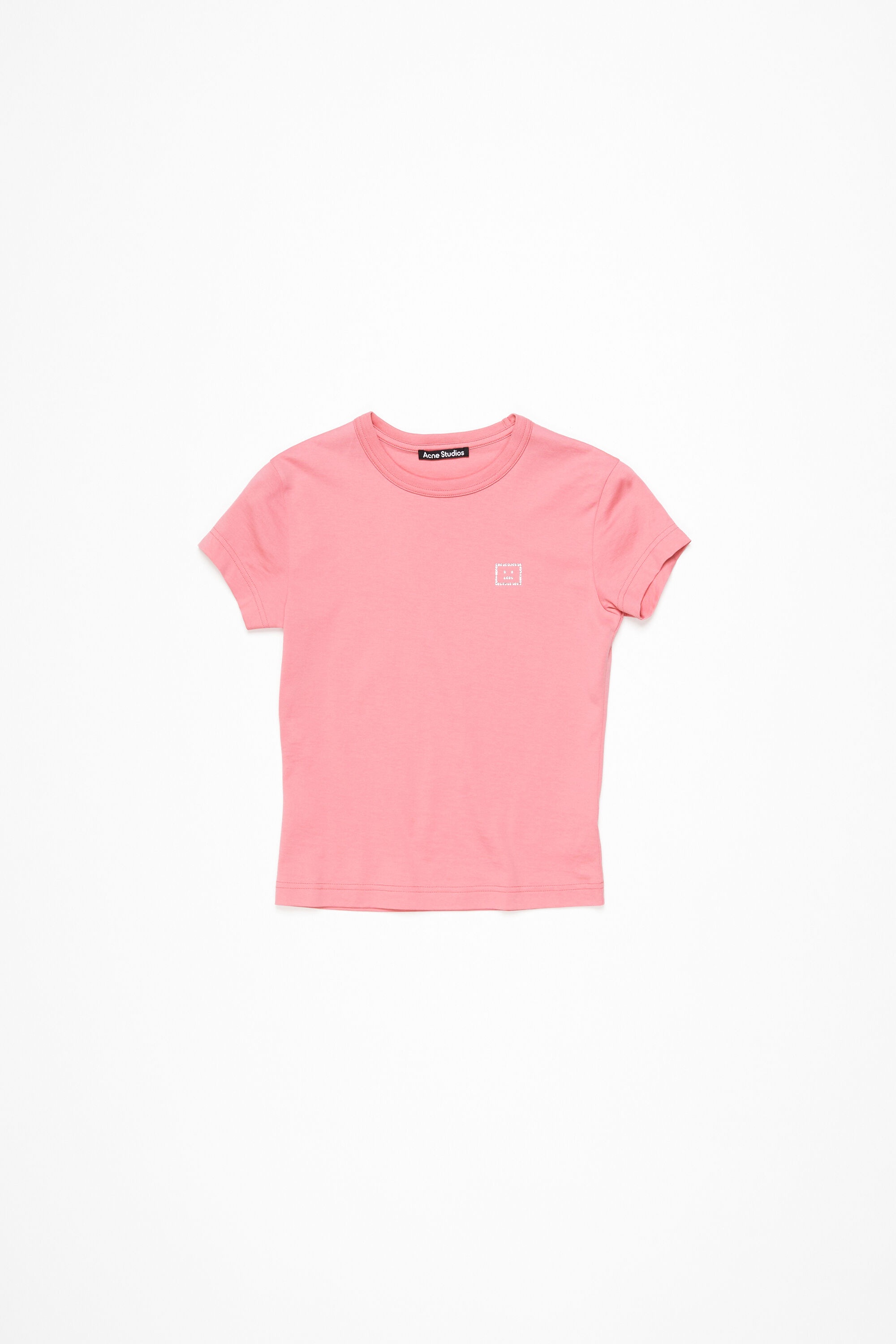 Crew neck t-shirt - Fitted fit - Tango pink - 1