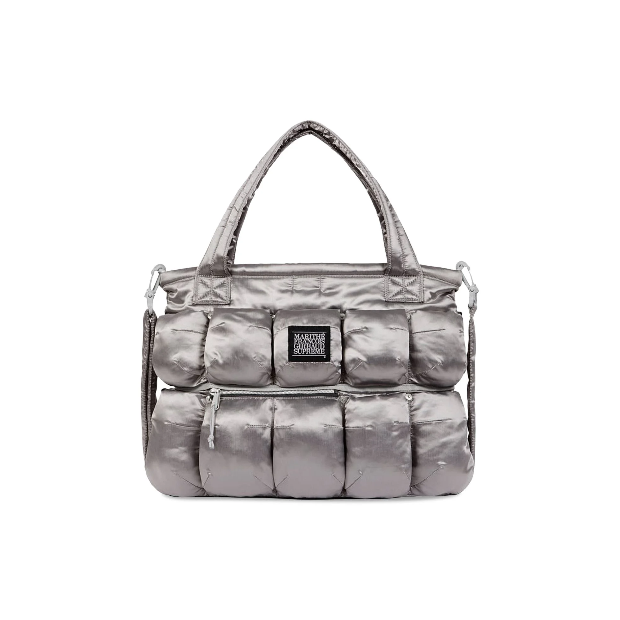 Supreme x Martithé + François Girbaud Pokachu Puffer Tote Bag 'Silver' - 1