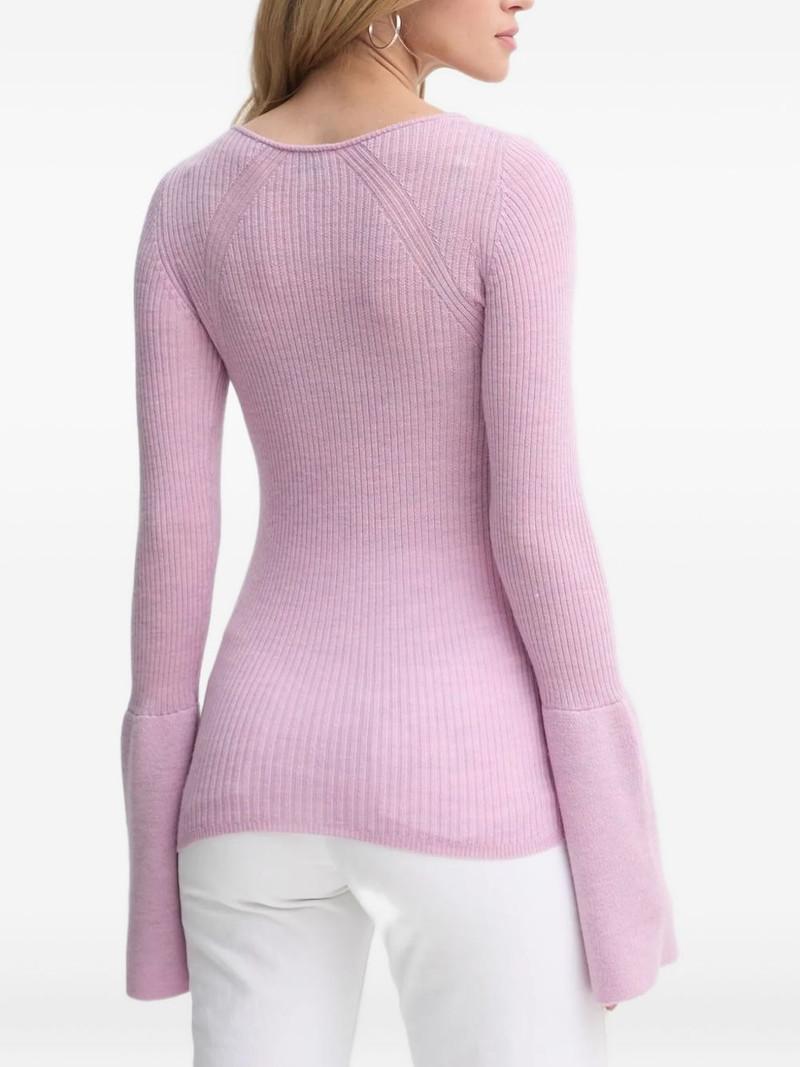 HERSKIND ribbed button-front cardigan outlook