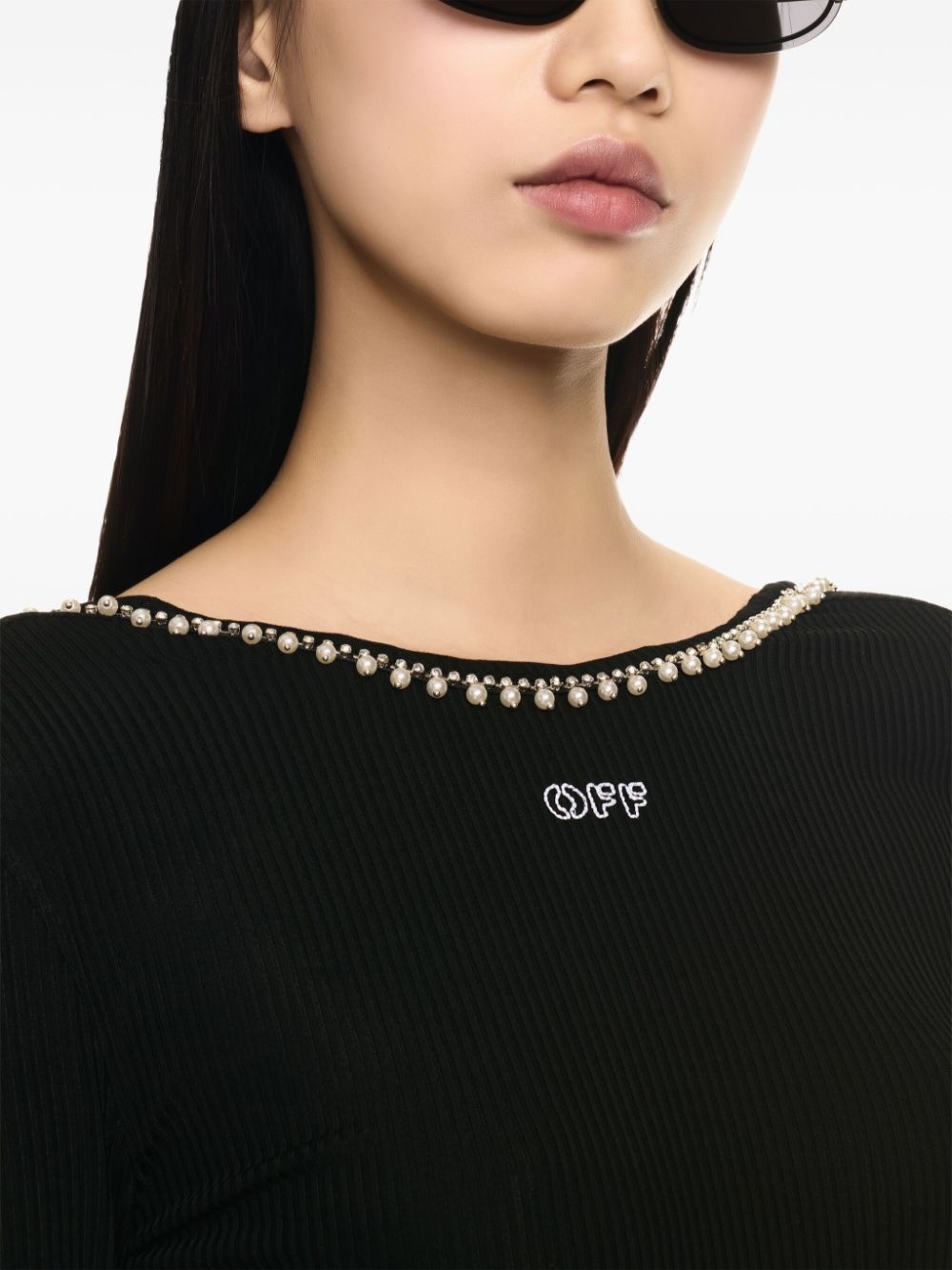 logo-embroidered top - 5