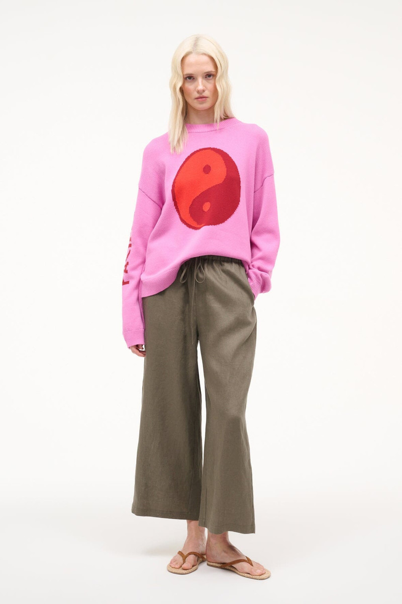 STAUD MATEO LINEN PANT THYME 3