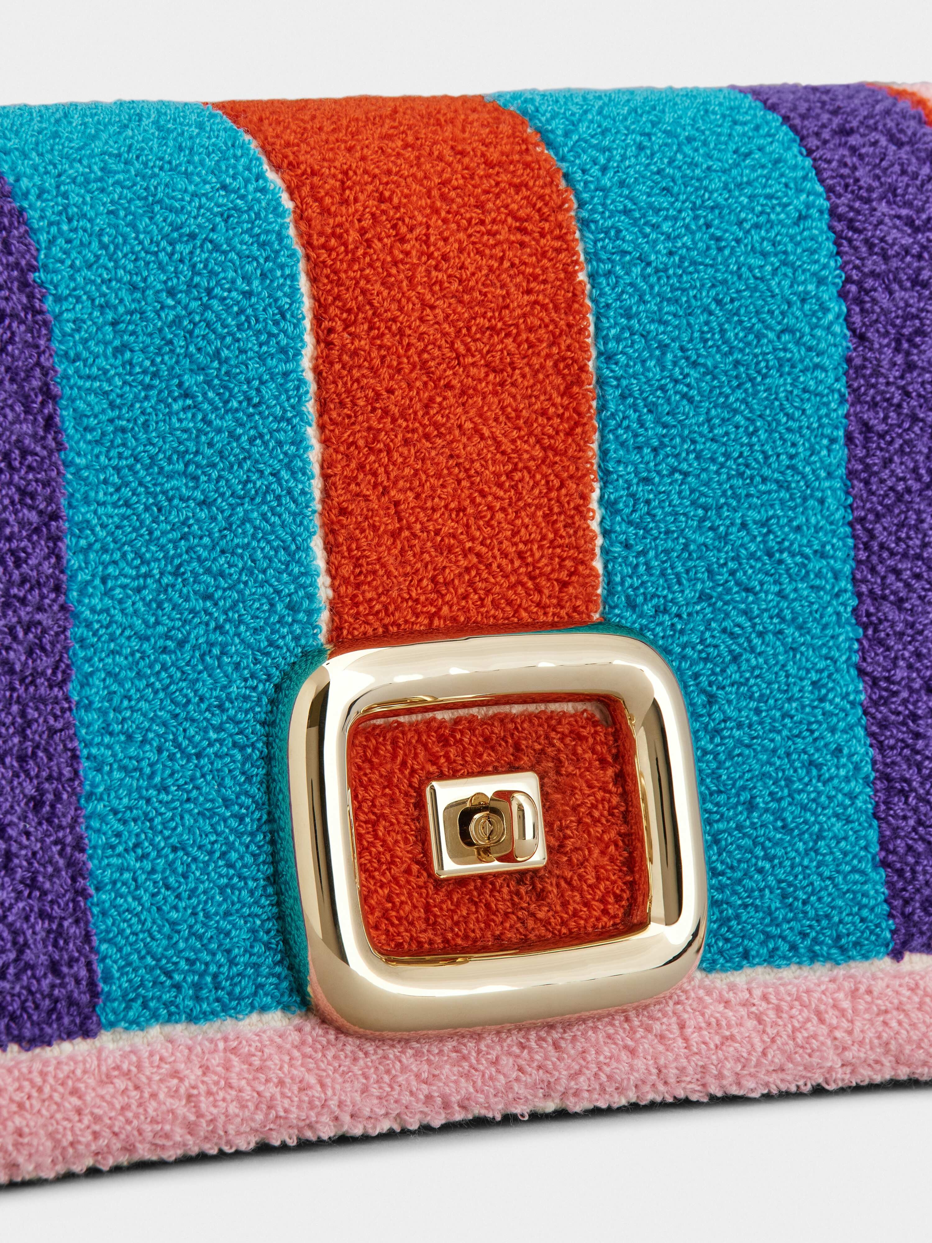 Viv' Choc Metal Buckle Summertime Bag in Fabric - 8