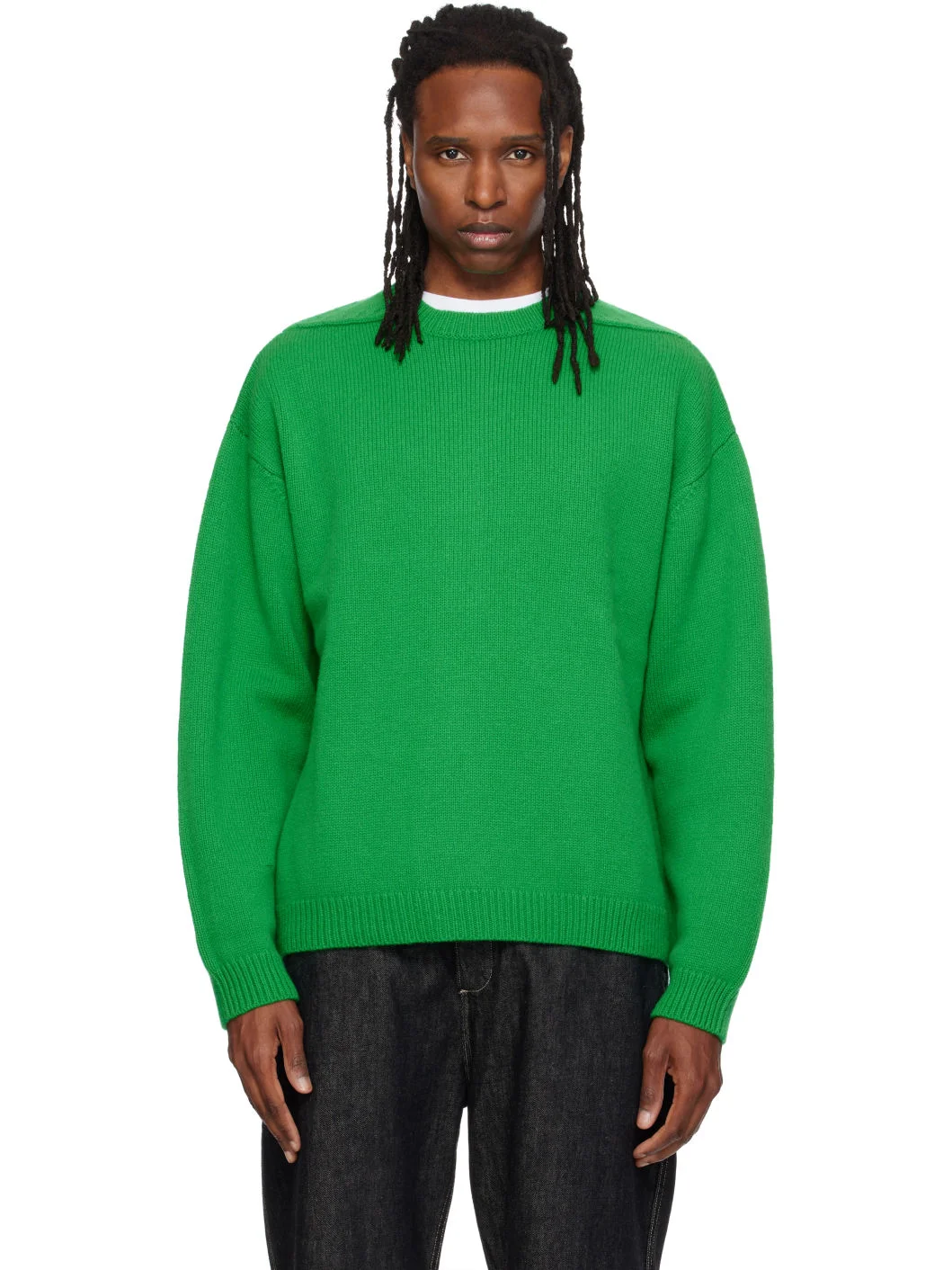 Green Guernsey Sweater - 1