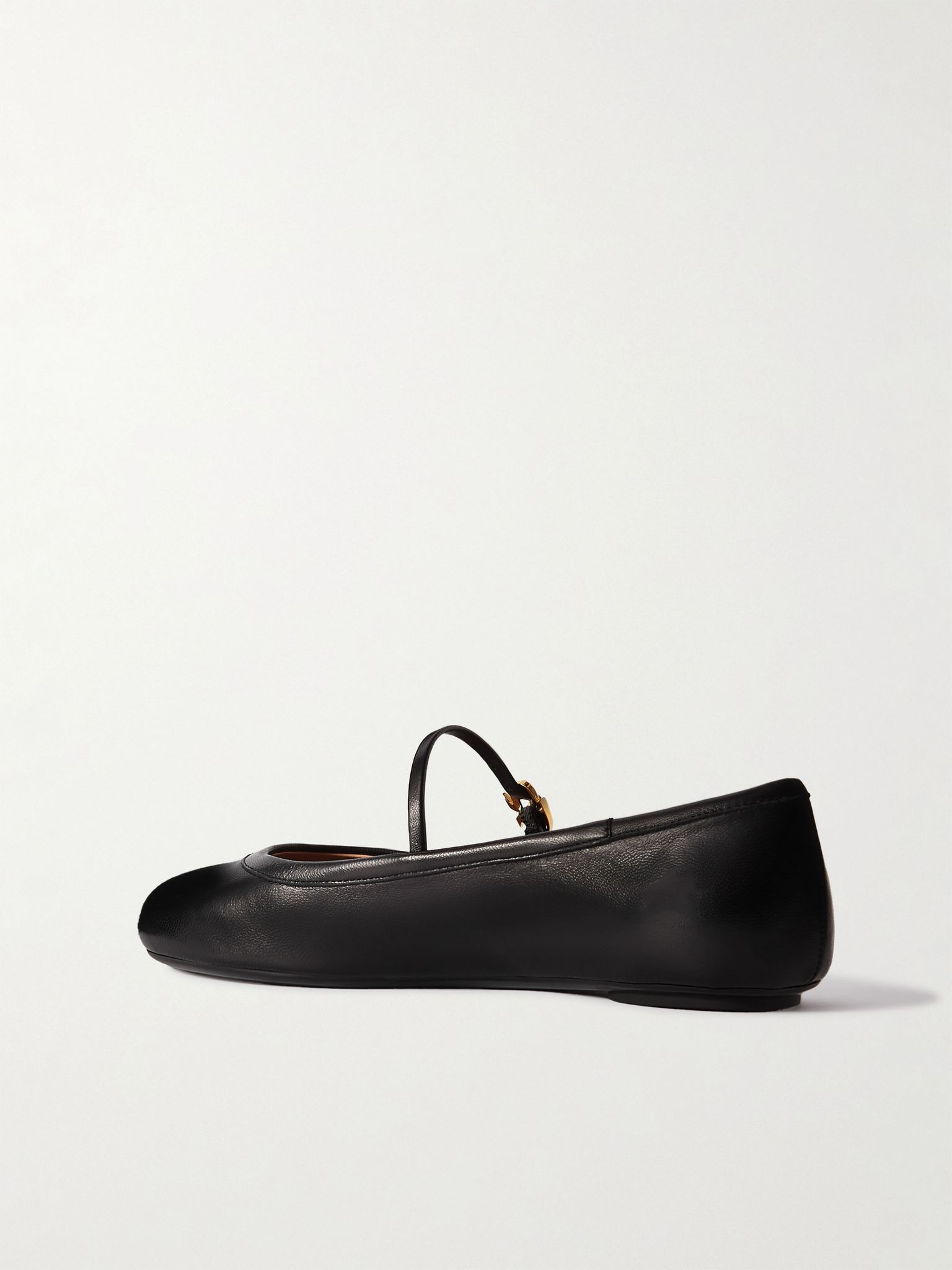 Carla leather Mary Jane ballet flats Black - 3