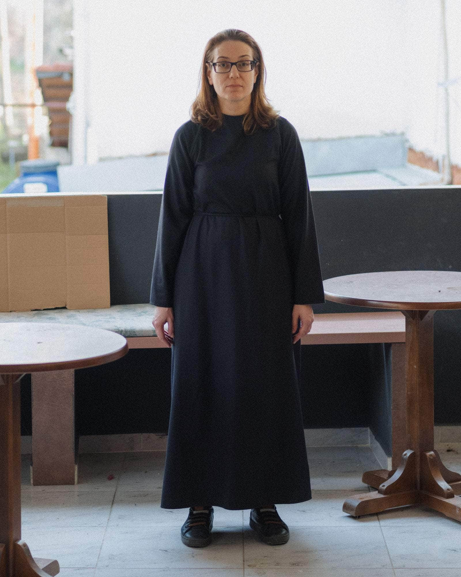 Long Sleeve Apron Dress - Wild Silk - 4