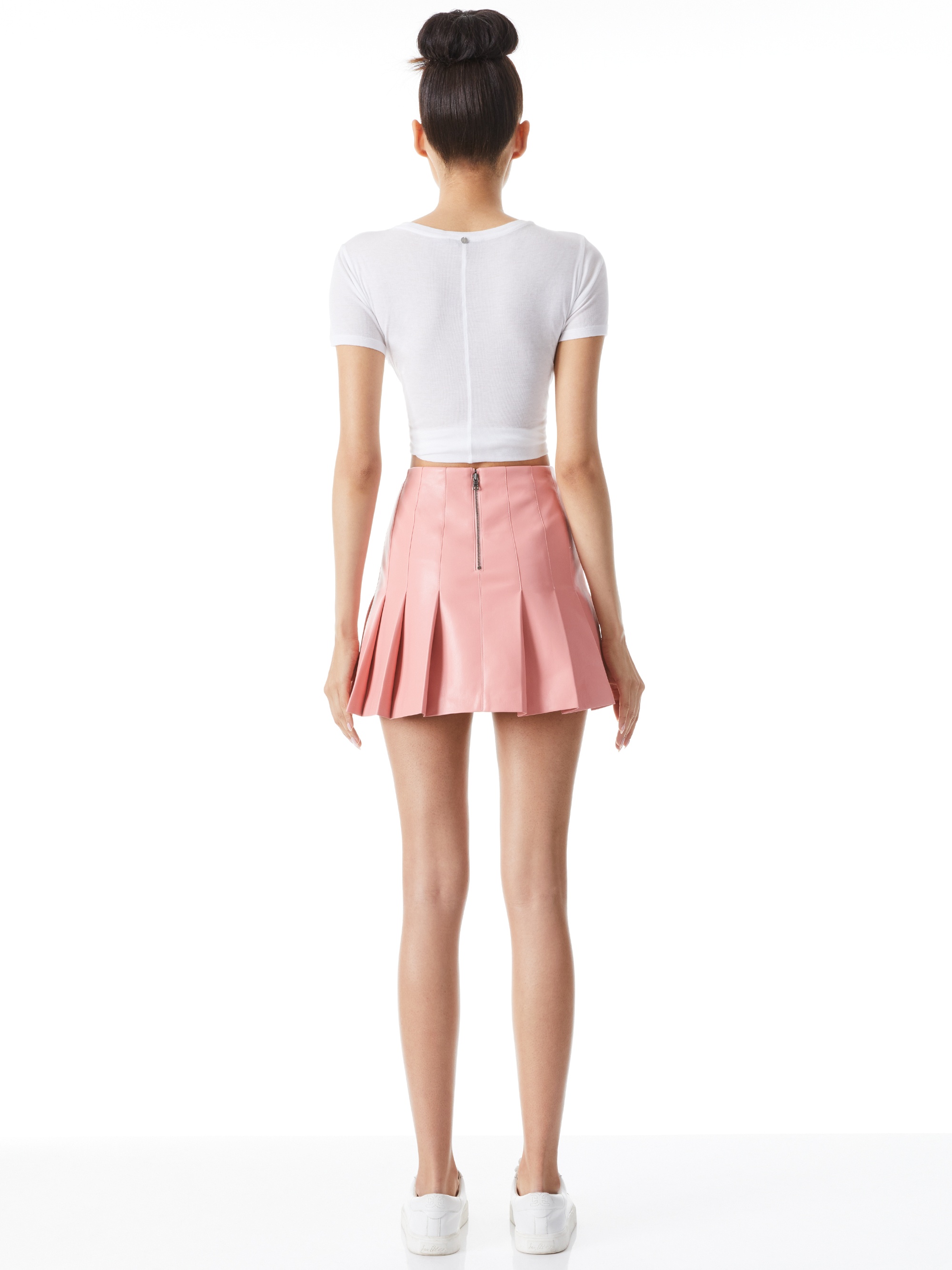 CARTER VEGAN LEATHER MINI SKIRT - 2