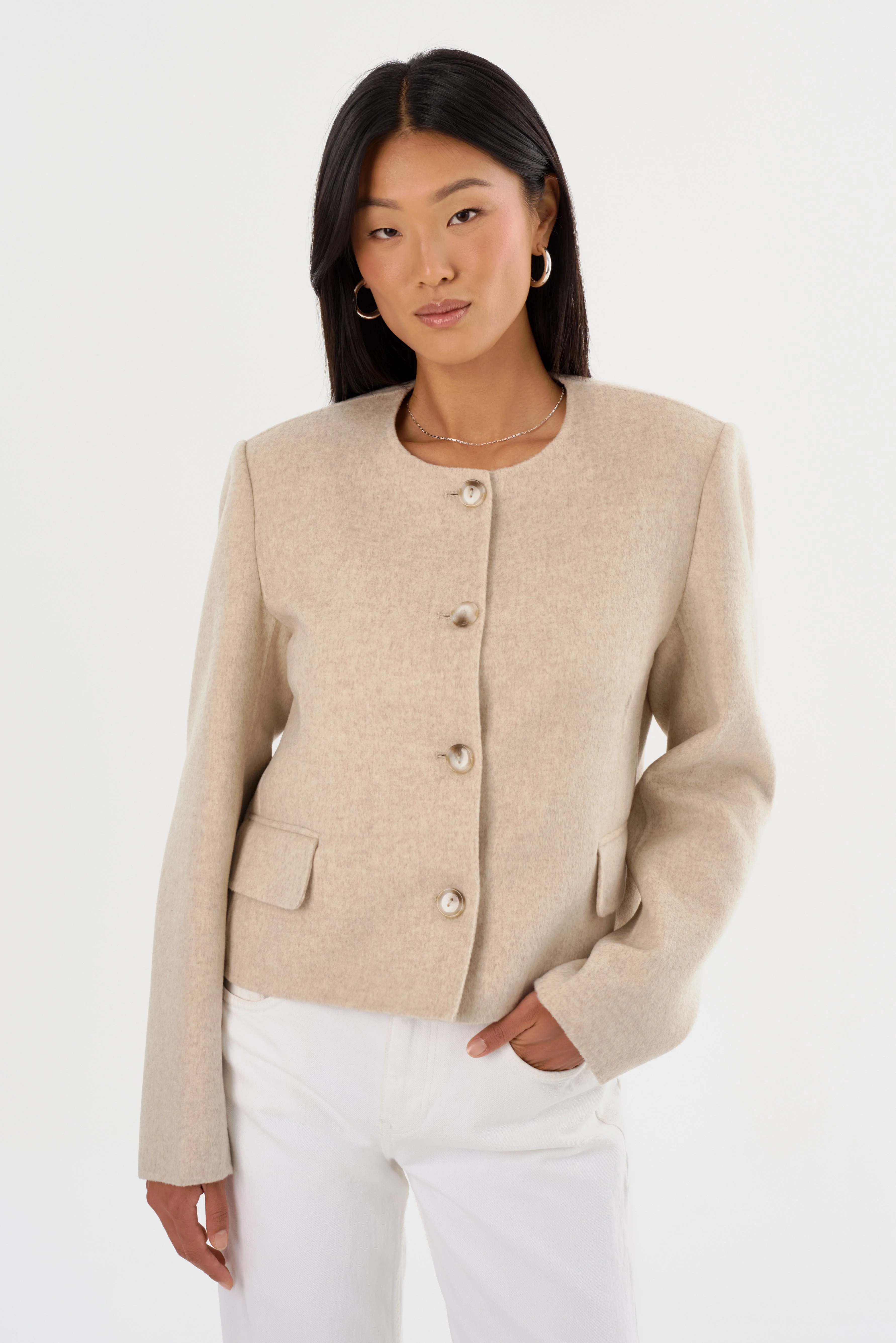 ALESSIA | Double Face Wool Jacket - 1