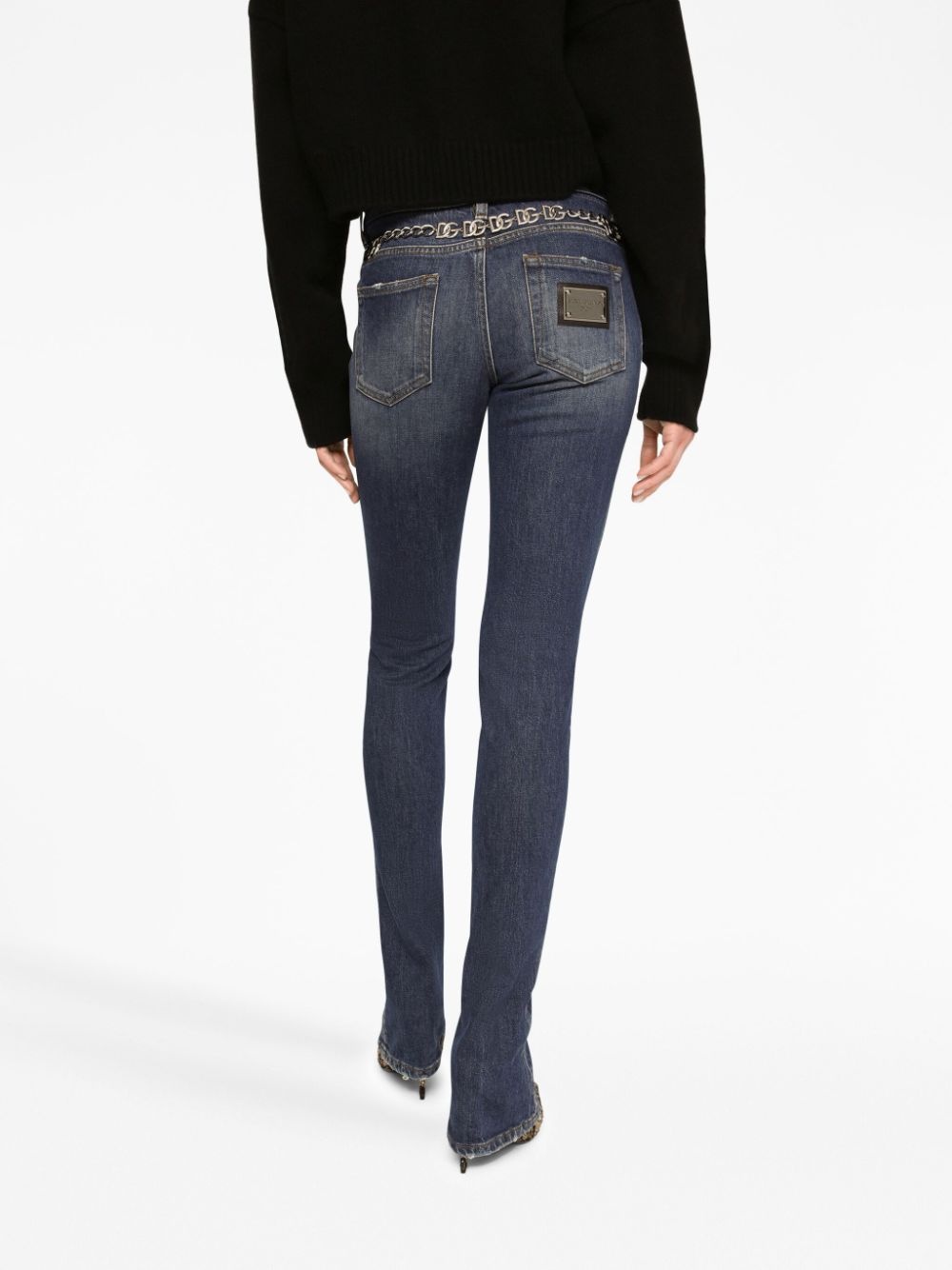 mid-rise slim-cut jeans - 5