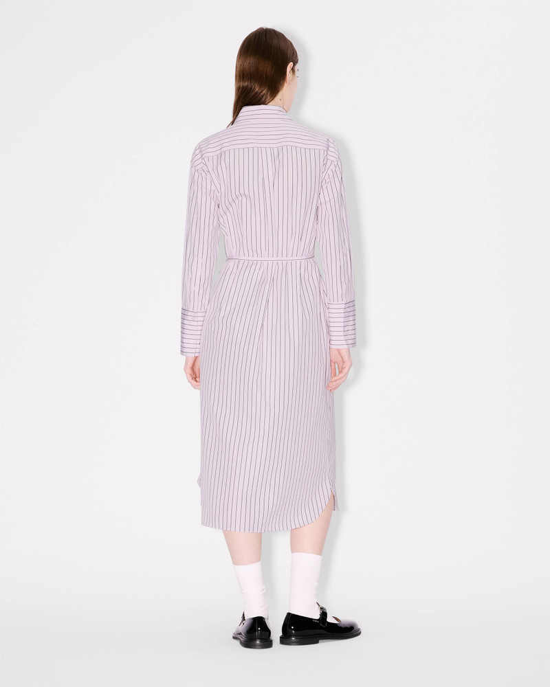 'Boke Flower' pin midi shirting dress in cotton poplin 6