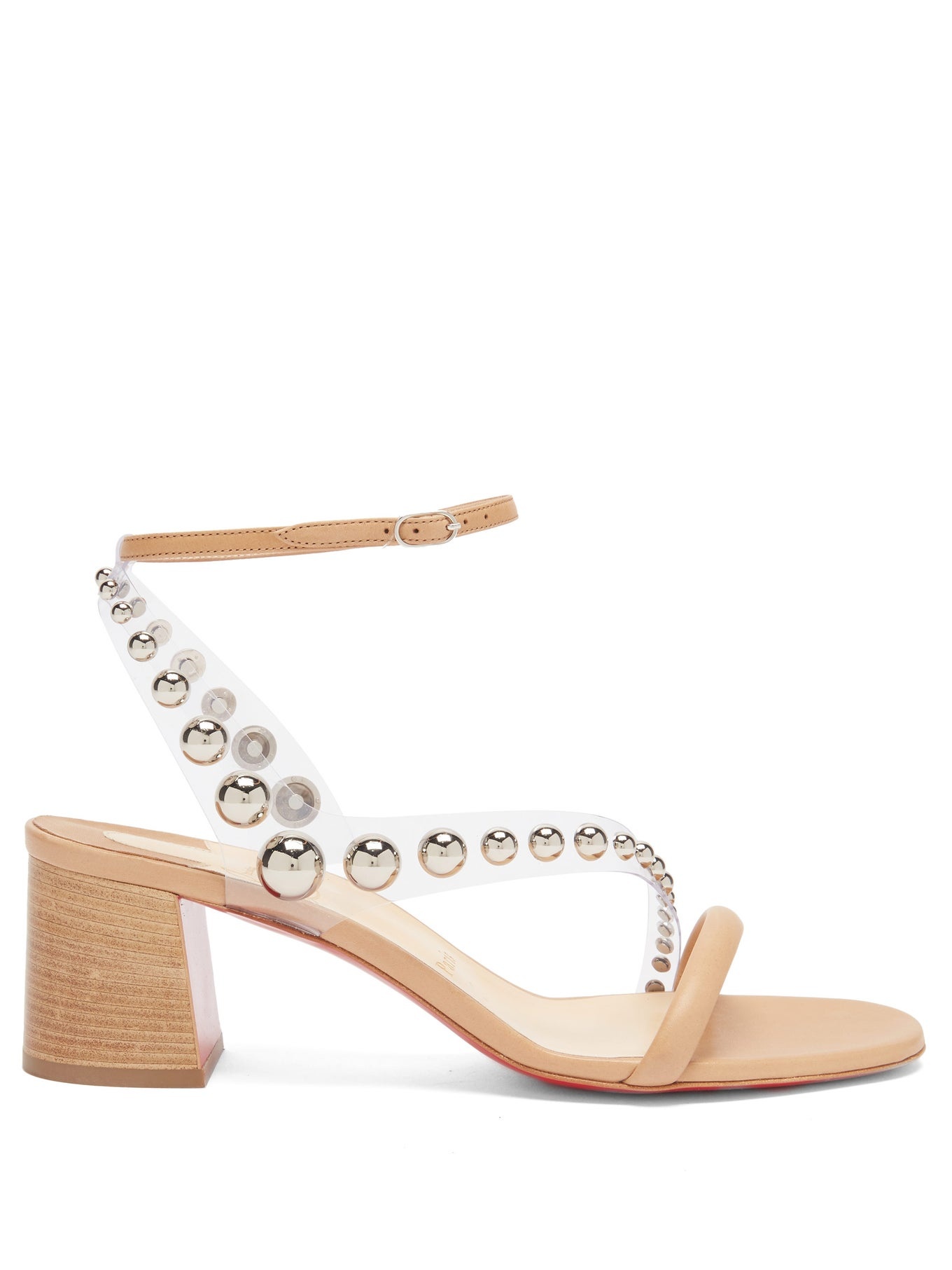 Corinne 55 PVC-strap leather sandals - 1