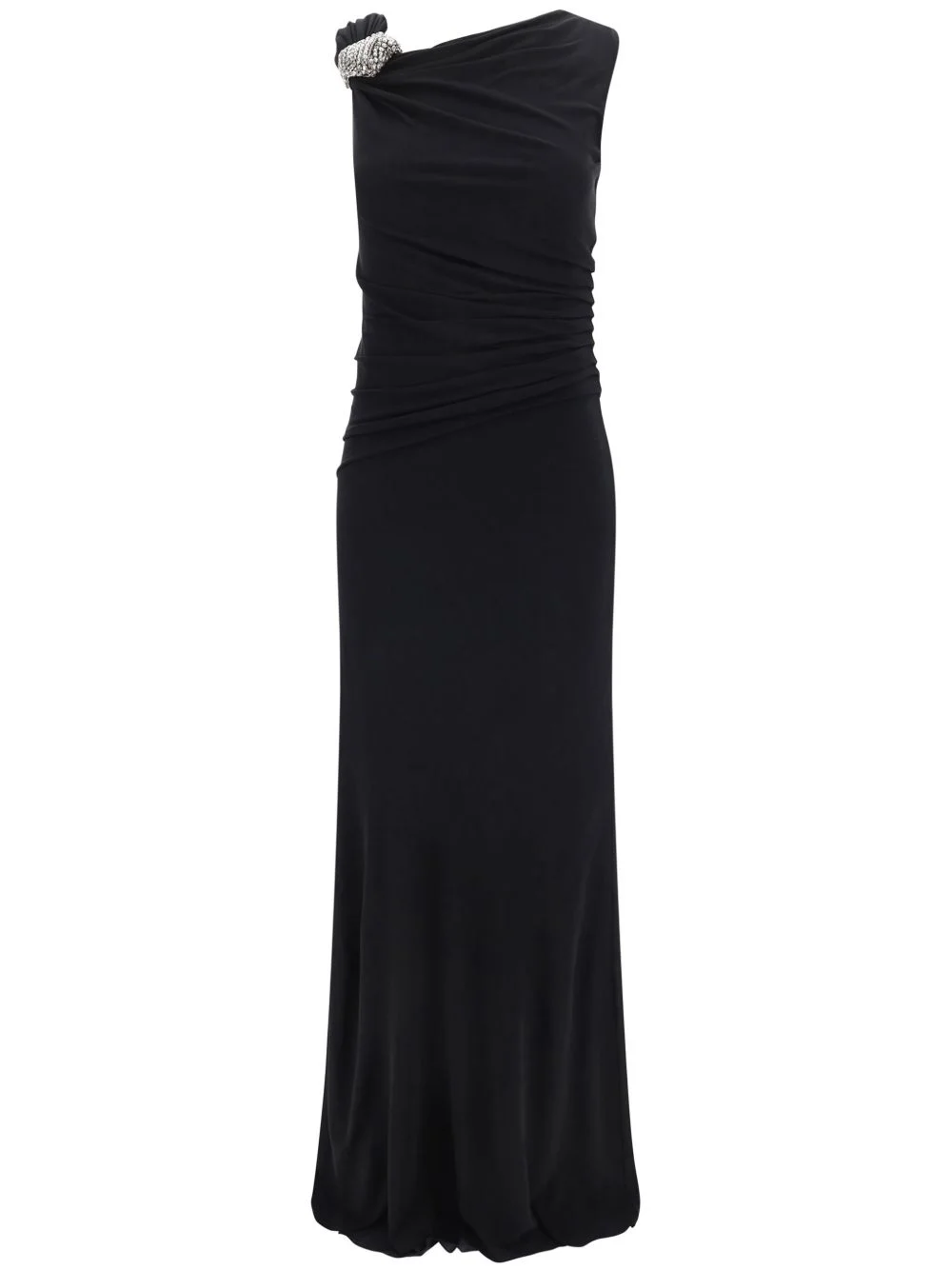 crystal-kit asymmetric-neck gown - 1