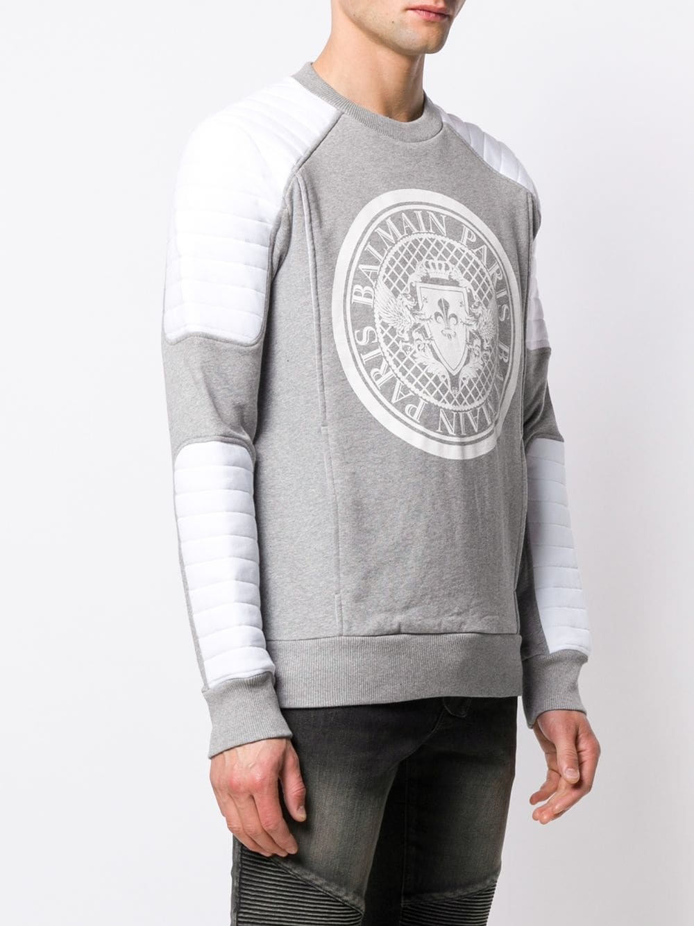 biker panel sweatshirt - 3