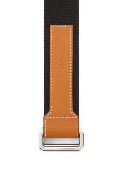 Loewe Belt in recycled canvas and calfskin outlook