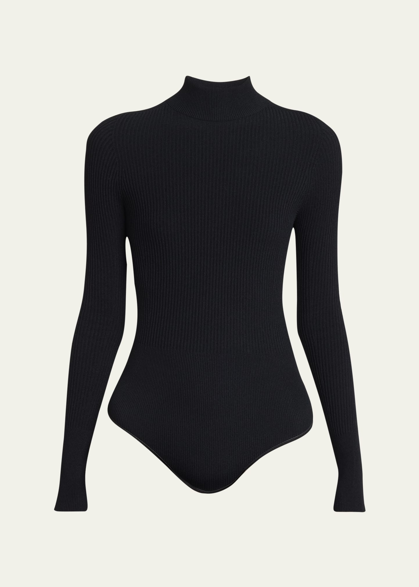 Mock-Neck Long Sleeve Bodysuit - 1