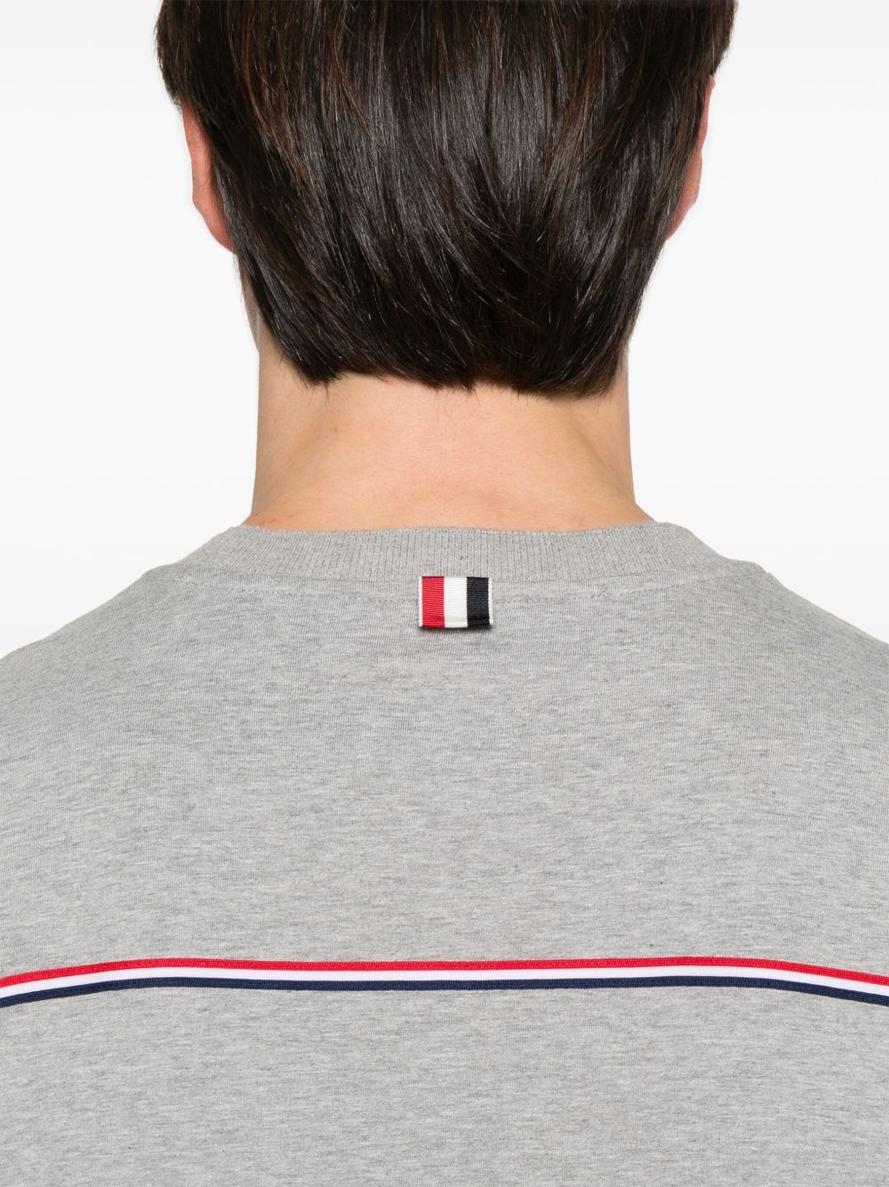 RWB stripe-detail T-shirt - 4