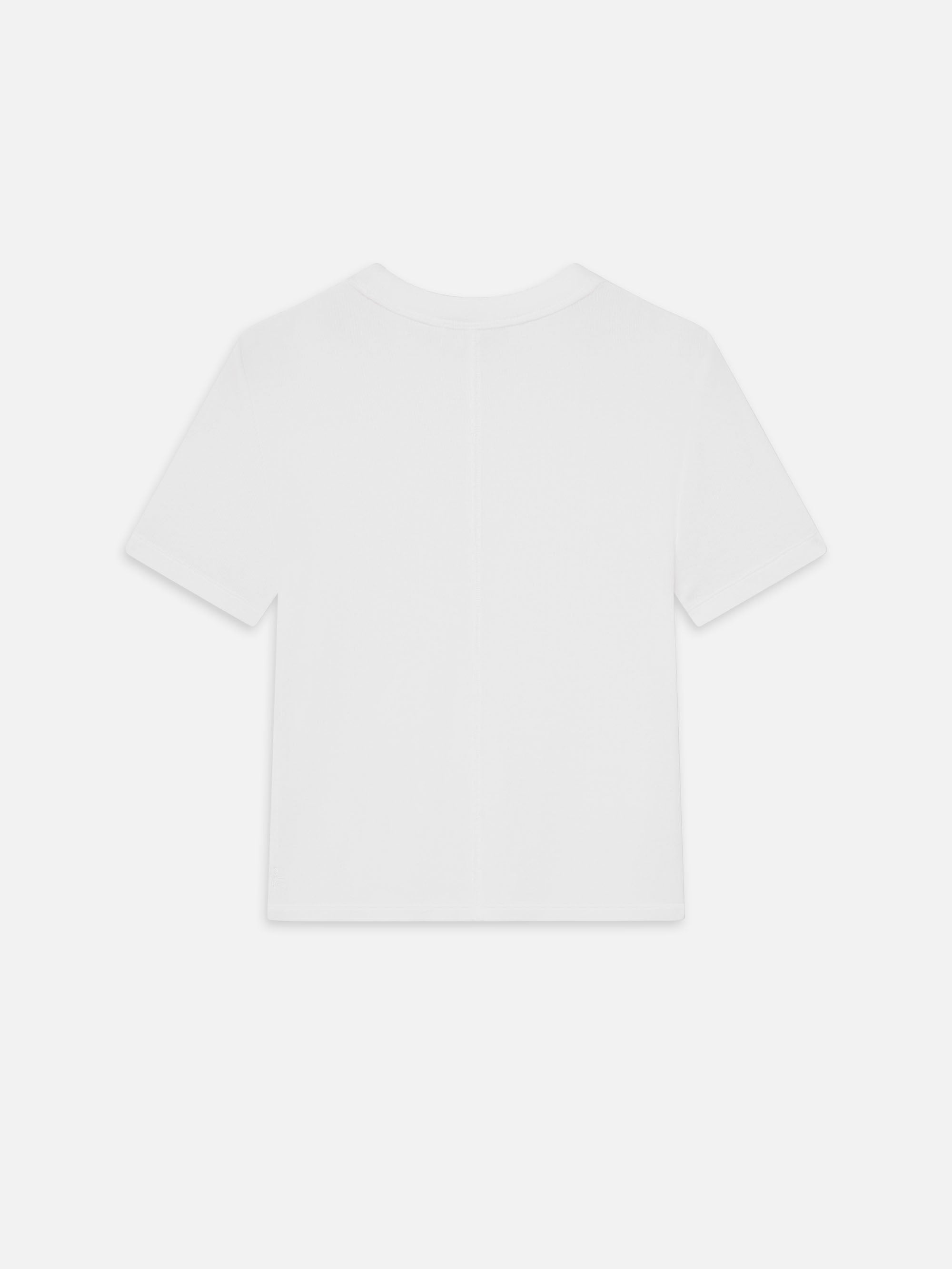 The Rib Baby Tee in White - 4