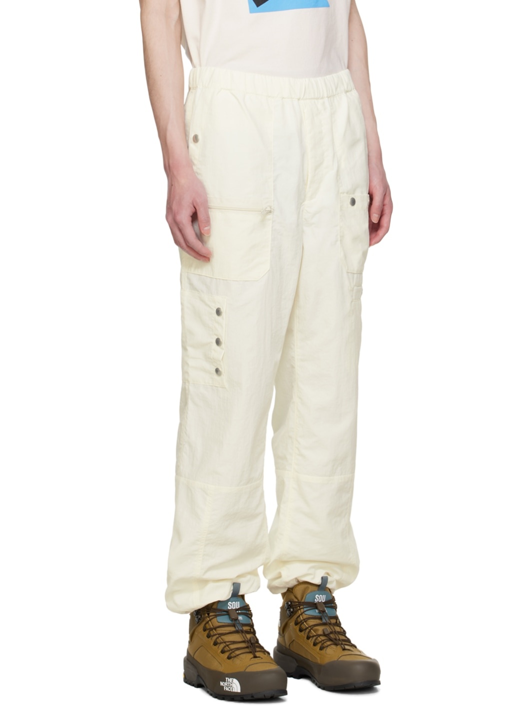 Off-White Crinkled Cargo Pants - 2