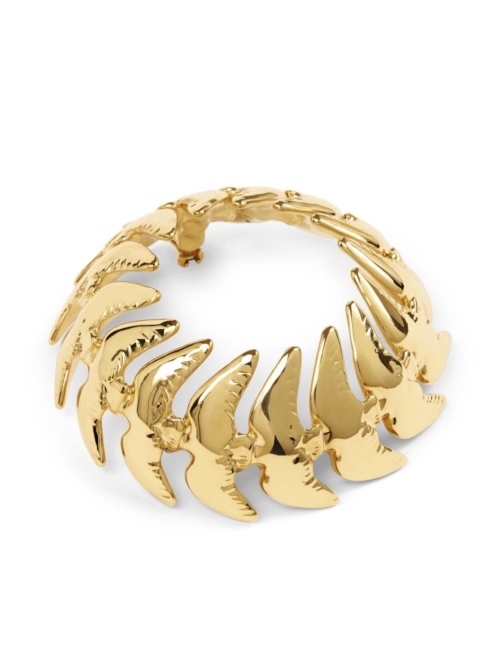 XL Bird Chain hoop earrings - 2