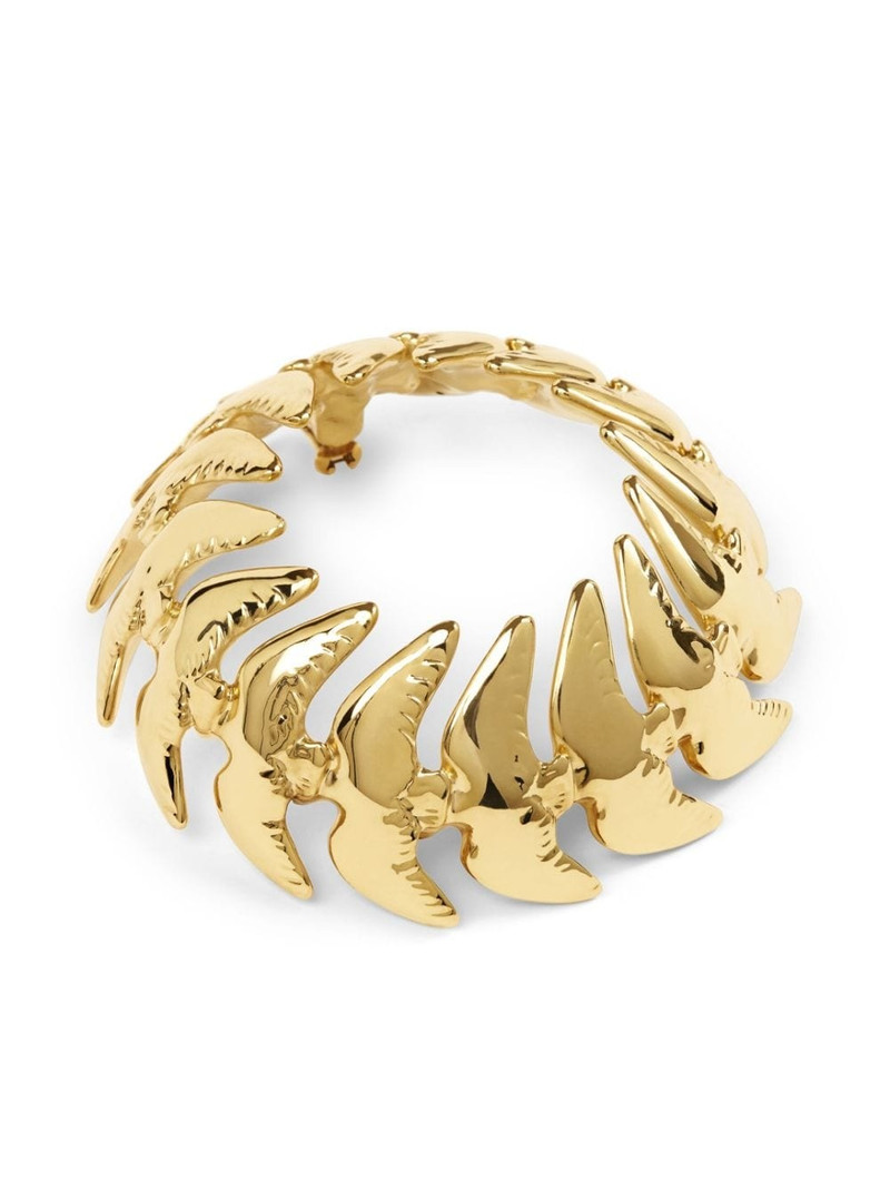 NINA RICCI XL Bird Chain hoop earrings outlook