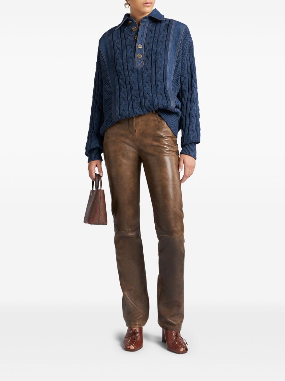 knitted polo shirt - 2