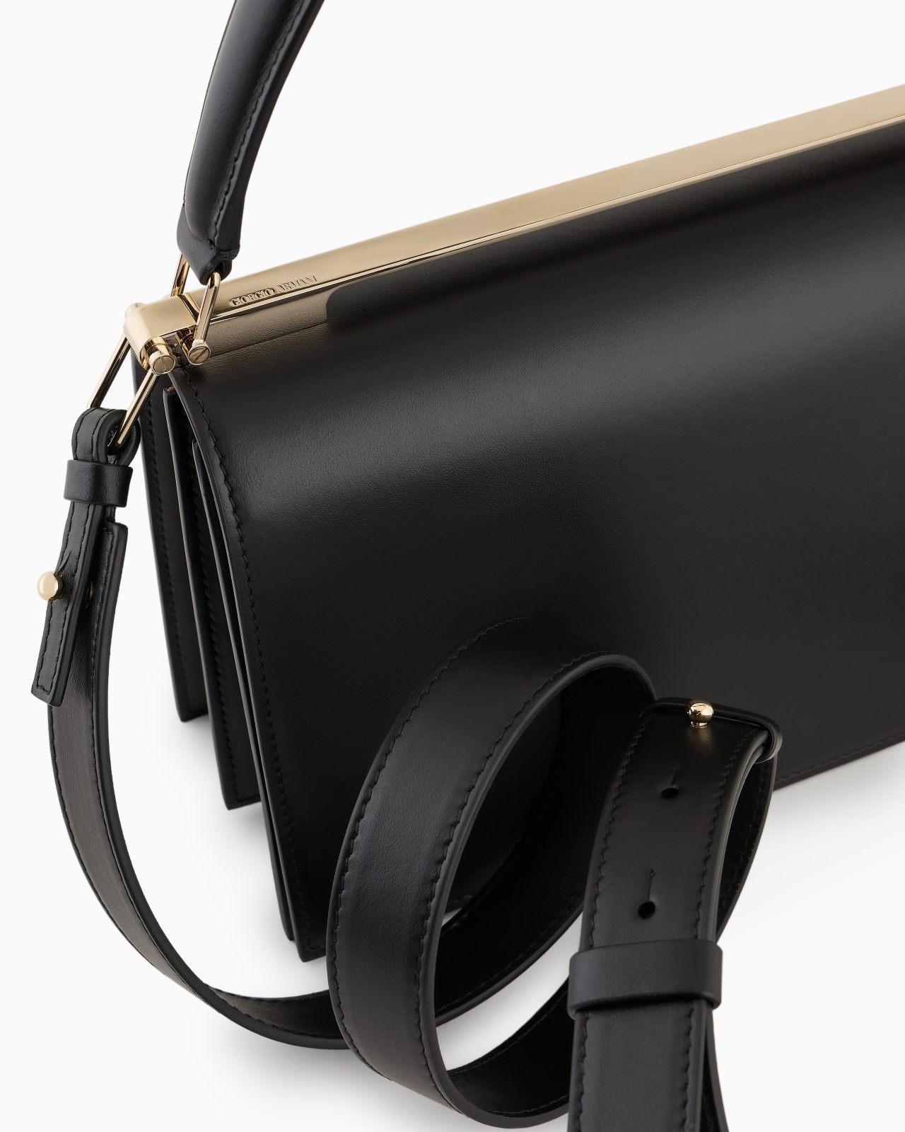 MEDIUM LEATHER HANDBAG WITH SHOULDER STRAP - 5