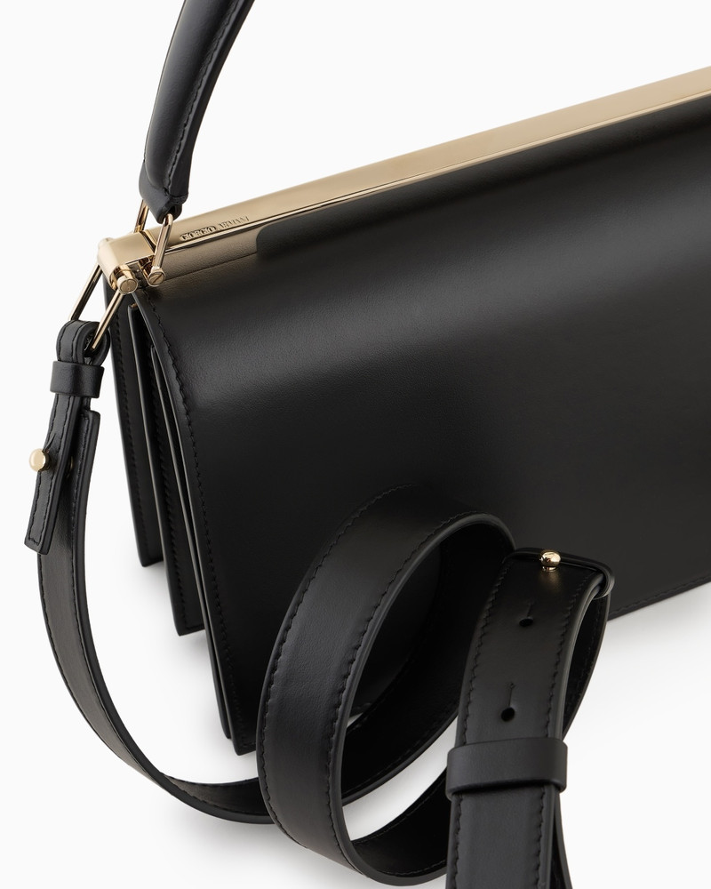 MEDIUM LEATHER HANDBAG WITH SHOULDER STRAP 5