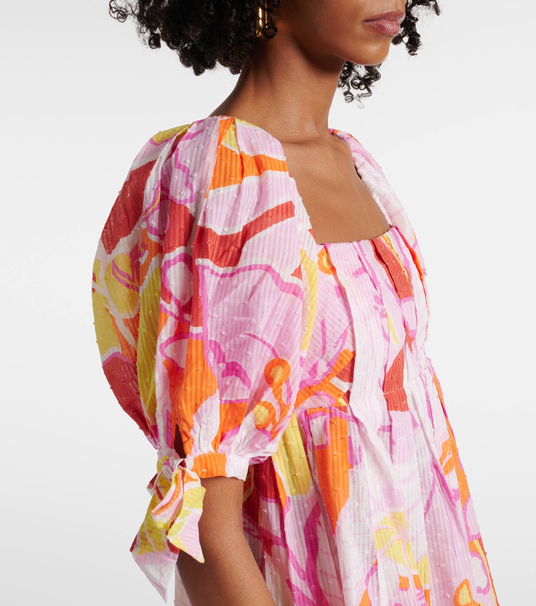 Catalina printed cotton minidress - 4