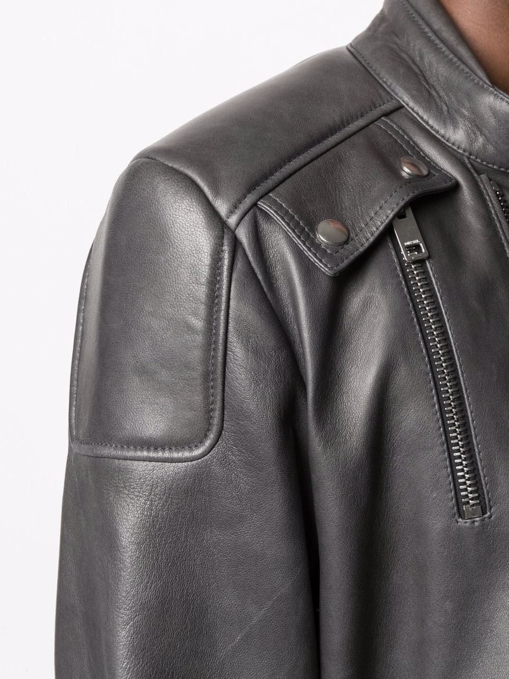 leather biker jacket - 5