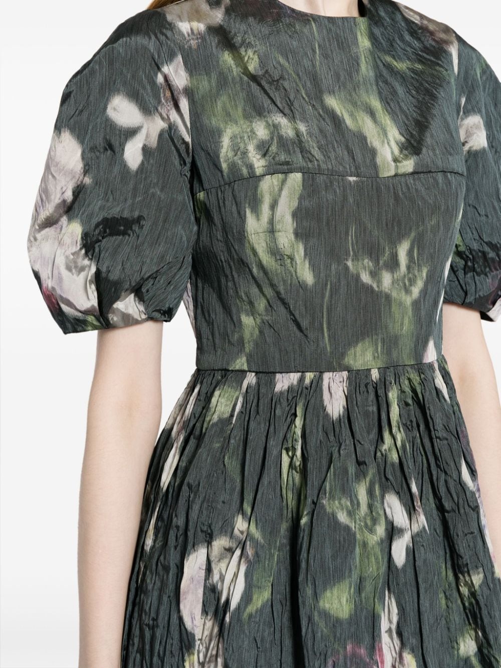 floral-print midi dress - 5