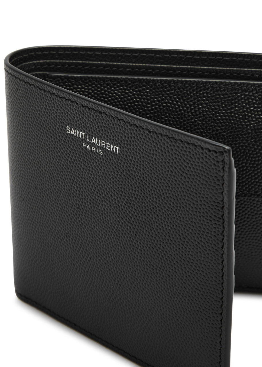 Saint Laurent East/West Pebbled Leather Wallet - 3