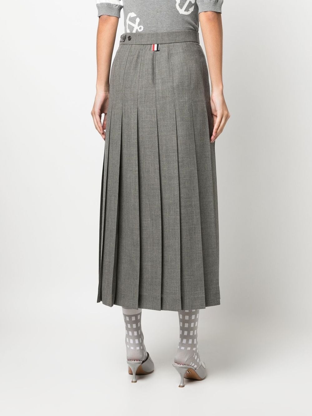 pleated midi skirt - 4