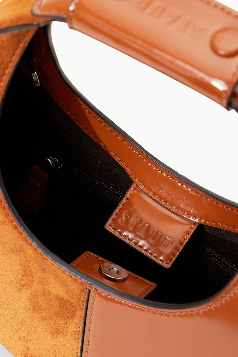 STAUD MINI MOON SPLIT BAG TOBACCO 6