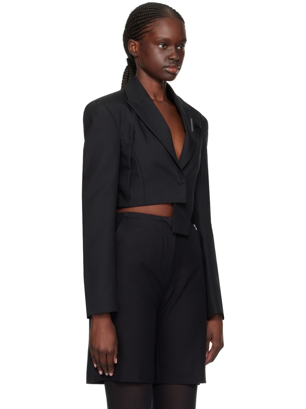 Black Tailored Blazer - 2