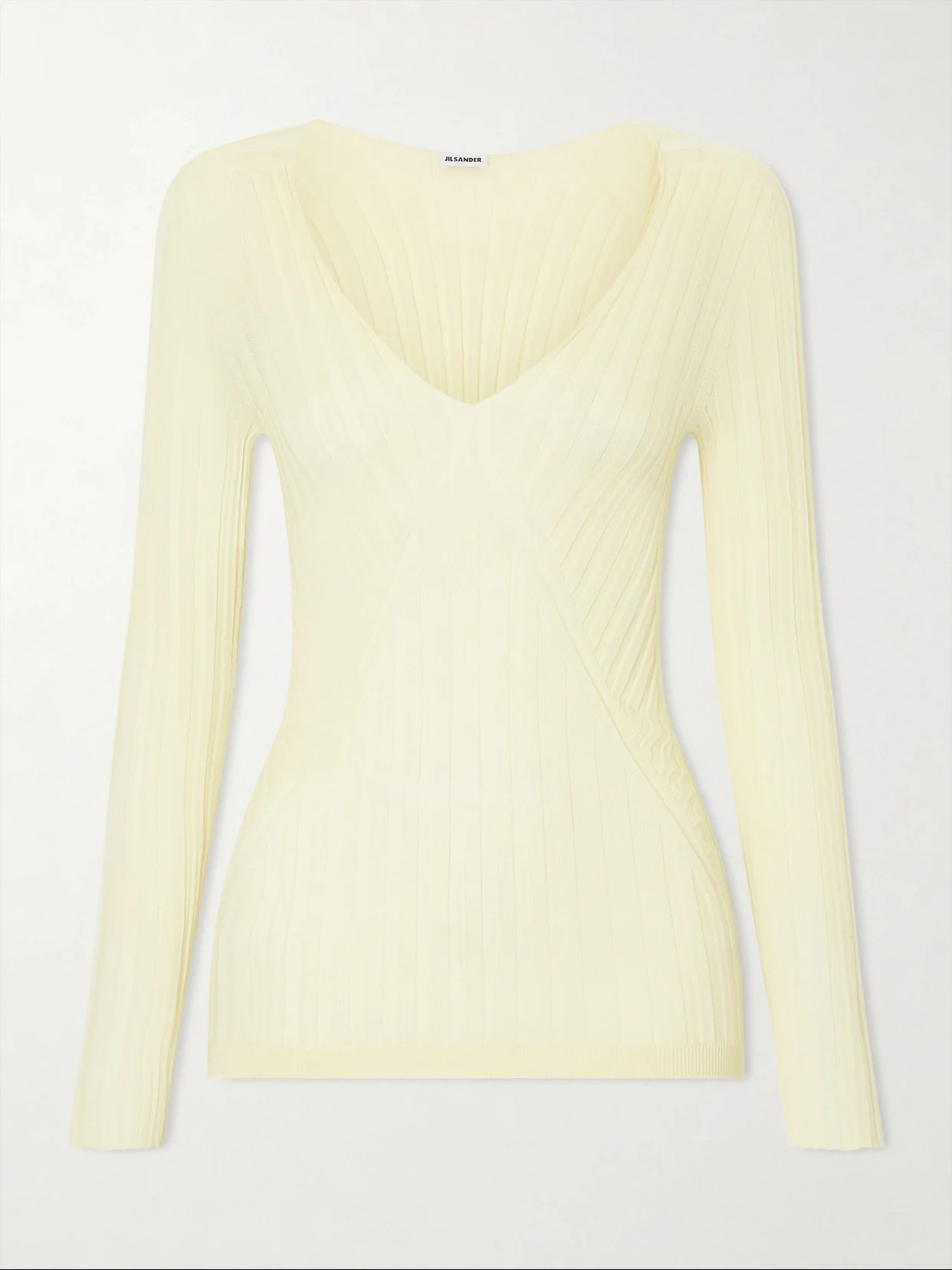 Ribbed Cashmere And Silk-blend Sweater - 1