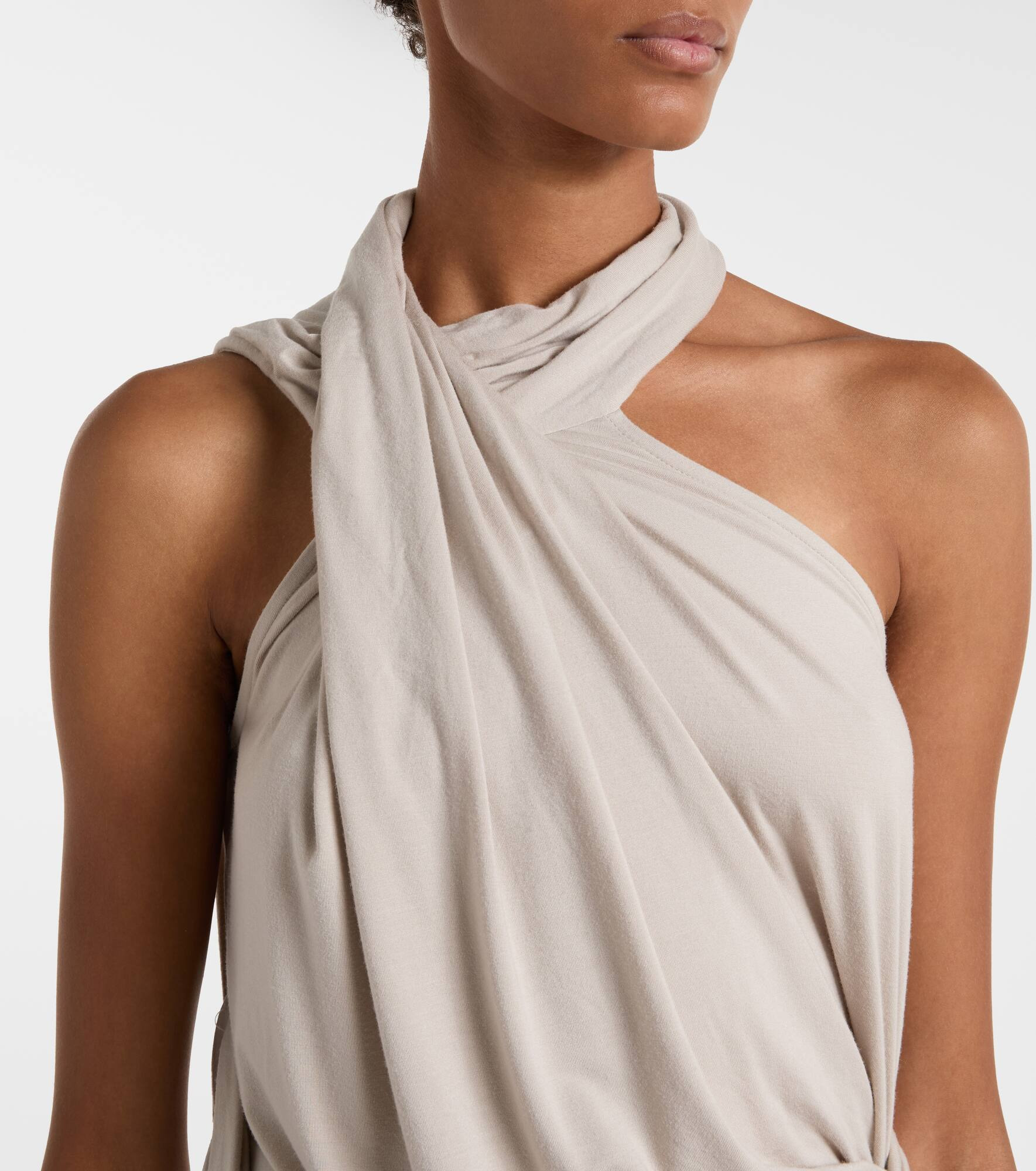 Dalters asymmetric draped halterneck top - 4