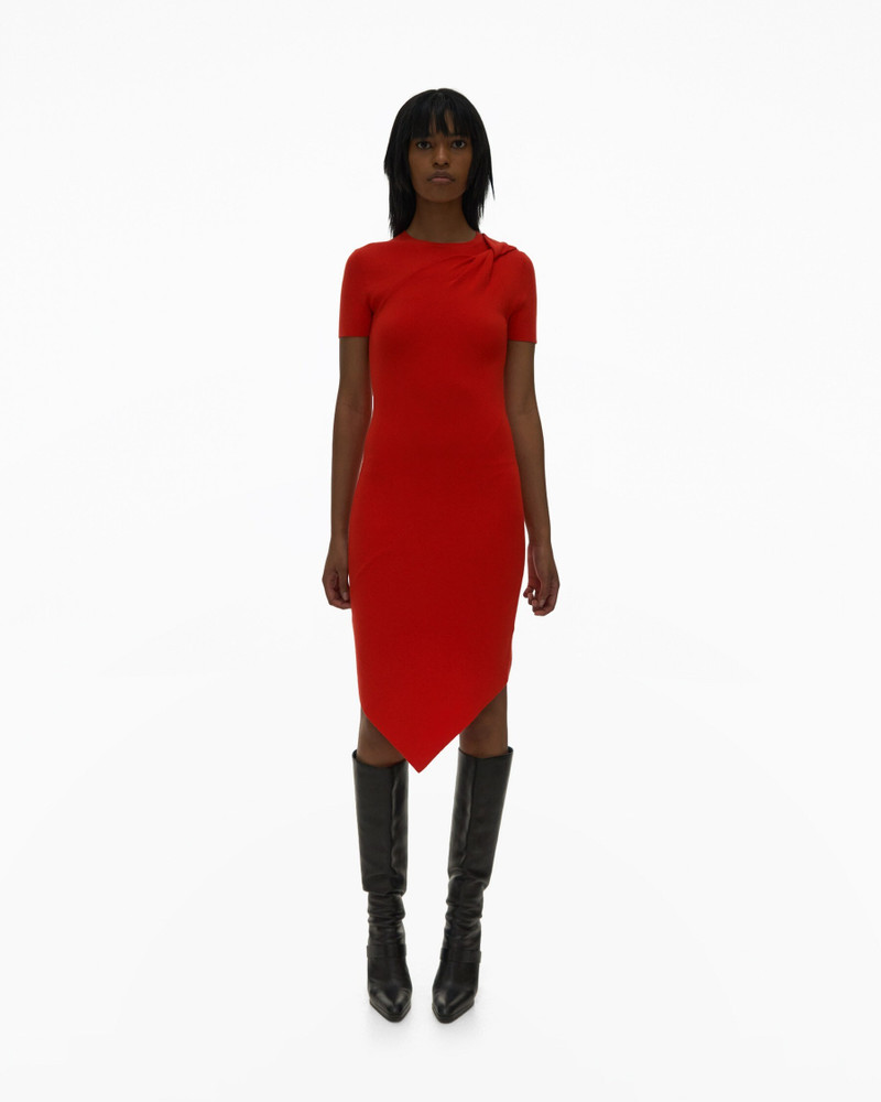 Helmut Lang TWISTED ASYMMETRIC JERSEY DRESS outlook