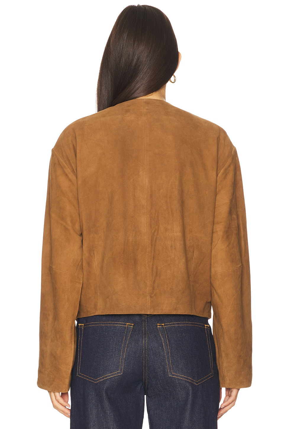 Suede Utility Cocoon Bomber - 3