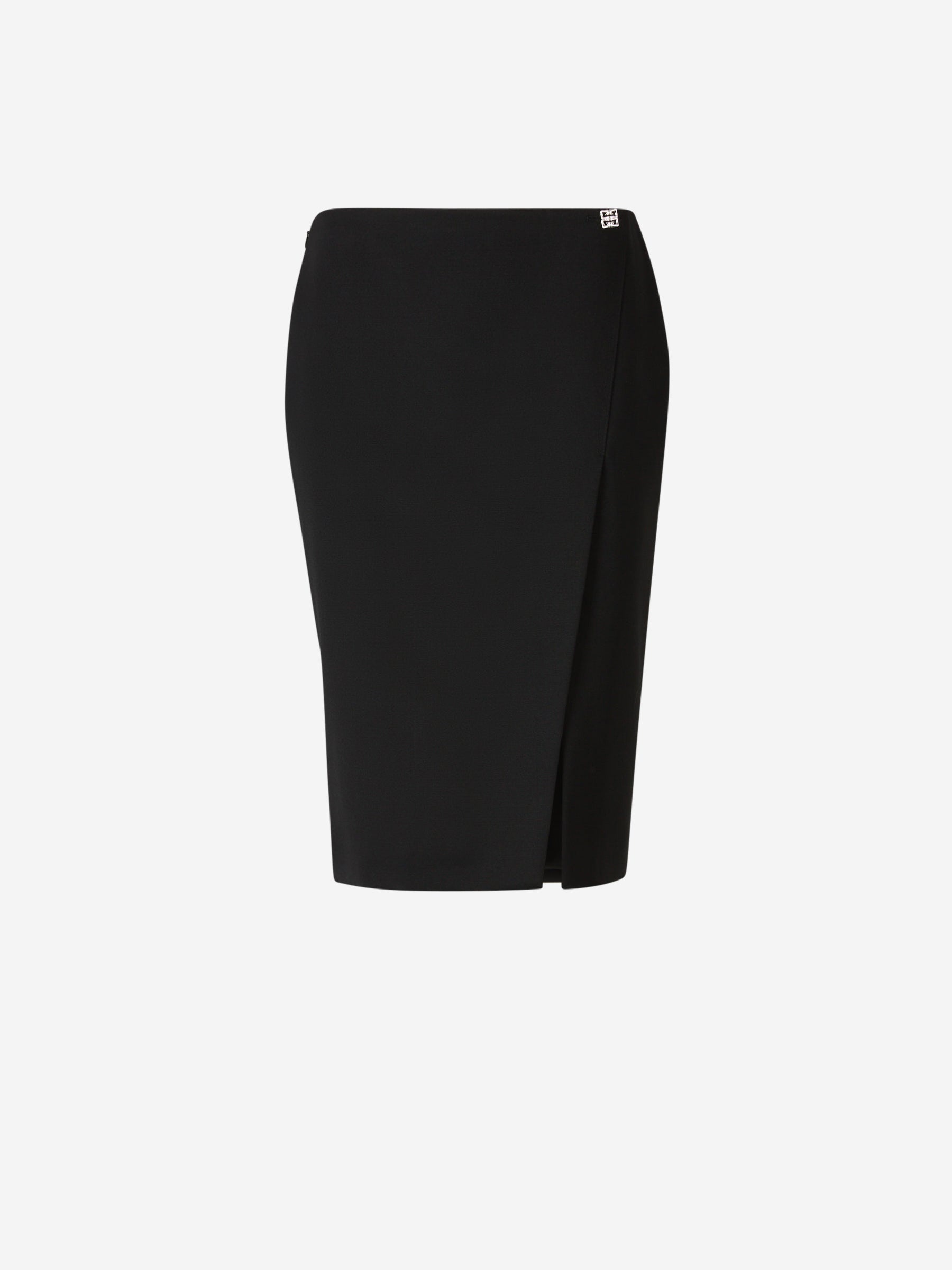 LOGO CREPE MINI SKIRT - 1