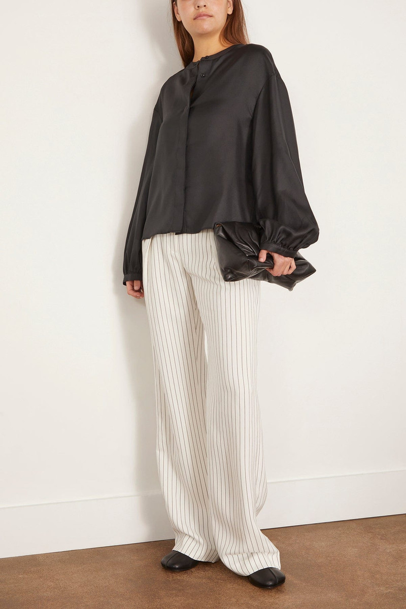 Loulou de Saison Voluminous Blouse in Black outlook